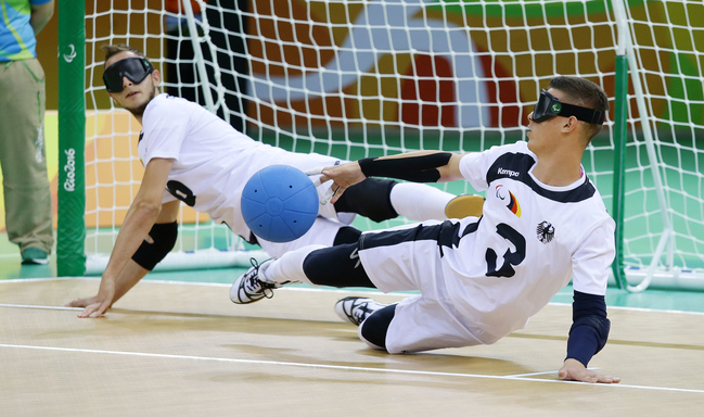 Bild von einem Goalball Wettkampf