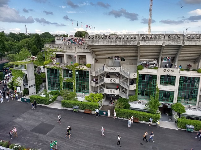 Bild zeigt das Hauptstadion der French Open