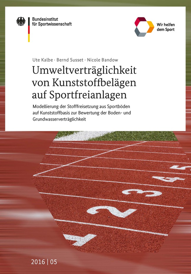 Link zu einer BISp Veröffentlichung zur Umwelträglichkeit von Kunststoffbelägen auf Sportfreianlagen